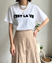 C'EST LA VIE フロッキーロゴTEE