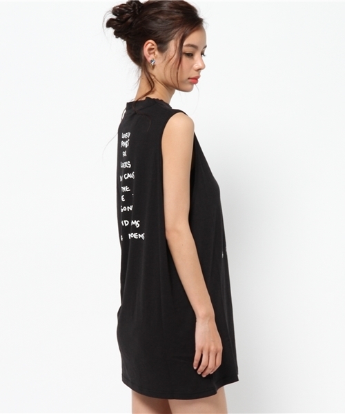 SLY（スライ）の「MARK GONZALES×SLY ハイネックOP（ワンピース・レディース・ブラック/ホワイト/トップグレー・1/2）」の7枚目の写真