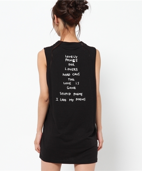 SLY（スライ）の「MARK GONZALES×SLY ハイネックOP（ワンピース・レディース・ブラック/ホワイト/トップグレー・1/2）」の8枚目の写真