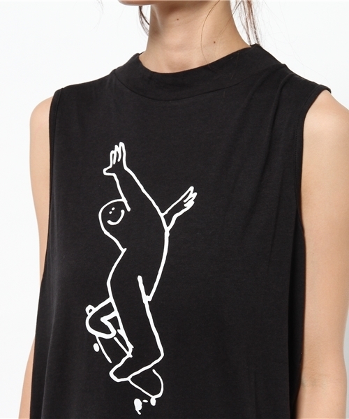 SLY（スライ）の「MARK GONZALES×SLY ハイネックOP（ワンピース・レディース・ブラック/ホワイト/トップグレー・1/2）」の10枚目の写真