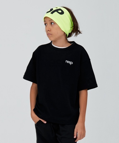 RE/SP(アールイーエスピー)の「RE/SP Mesh Tee / アールイーエスピー メッシュTシャツ(Tシャツ/カットソー・キッズ・ブラック/ホワイト・3/1/2/4)」の2枚目の写真