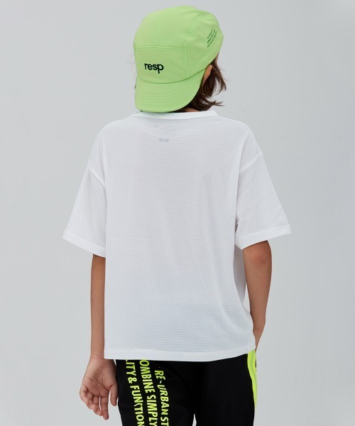 RE/SP(アールイーエスピー)の「RE/SP Mesh Tee / アールイーエスピー メッシュTシャツ(Tシャツ/カットソー・キッズ・ブラック/ホワイト・3/1/2/4)」の4枚目の写真