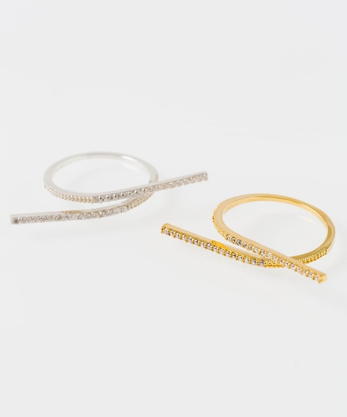 ZAKKA-BOX（ザッカボックス）の「【silver925】クロスバーリング（リング・レディース・シルバー/ゴールド・13号/11号/15号）」の9枚目の写真