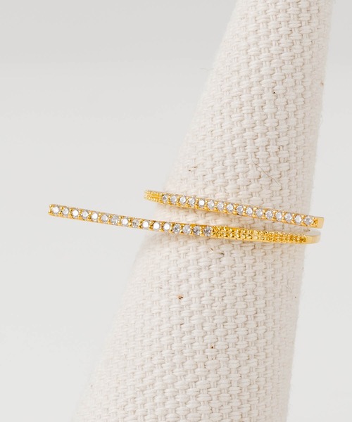 ZAKKA-BOX（ザッカボックス）の「【silver925】クロスバーリング（リング・レディース・シルバー/ゴールド・13号/11号/15号）」の3枚目の写真