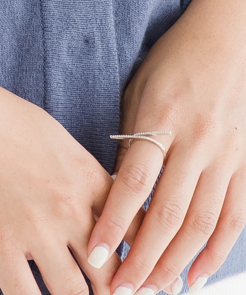 ZAKKA-BOX（ザッカボックス）の「【silver925】クロスバーリング（リング・レディース・シルバー/ゴールド・13号/11号/15号）」の12枚目の写真