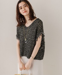 LEPSIM | 3ゲージフリンジメッシュプルオーバー 195461(ニット/セーター)