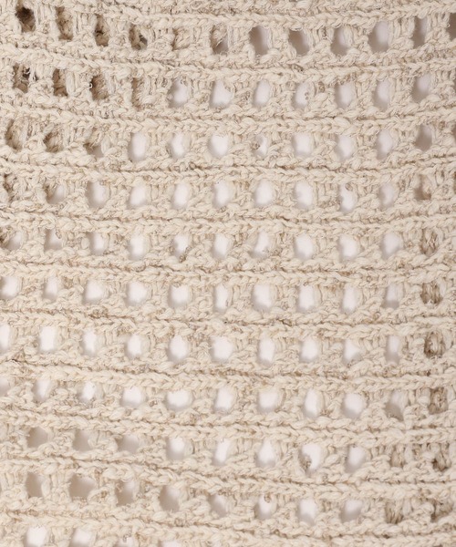 LEPSIM（レプシィム）の「3ゲージフリンジメッシュプルオーバー 195461（ニット/セーター・レディース・ブラック/キナリ・FREE）」の3枚目の写真