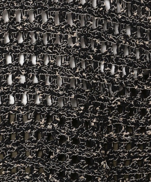 LEPSIM（レプシィム）の「3ゲージフリンジメッシュプルオーバー 195461（ニット/セーター・レディース・ブラック/キナリ・FREE）」の20枚目の写真