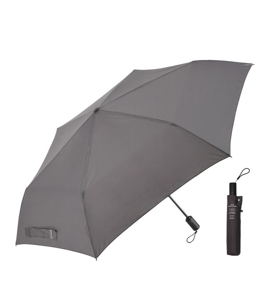 Waterfront(ウォーターフロント)の「軽量自動開閉 折 カルオート 60cm 雨傘(折りたたみ傘・メンズ・ベージュ/グレー/ブルー/ブラック/グリーン/ライトブルー/ライトベージュ/ライトグレー・FREE)」の4枚目の写真