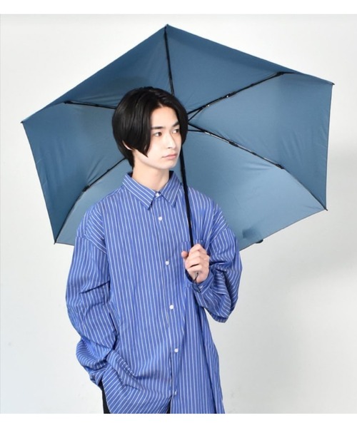 Waterfront(ウォーターフロント)の「軽量自動開閉 折 カルオート 60cm 雨傘(折りたたみ傘・メンズ・ベージュ/グレー/ブルー/ブラック/グリーン/ライトブルー/ライトベージュ/ライトグレー・FREE)」の8枚目の写真