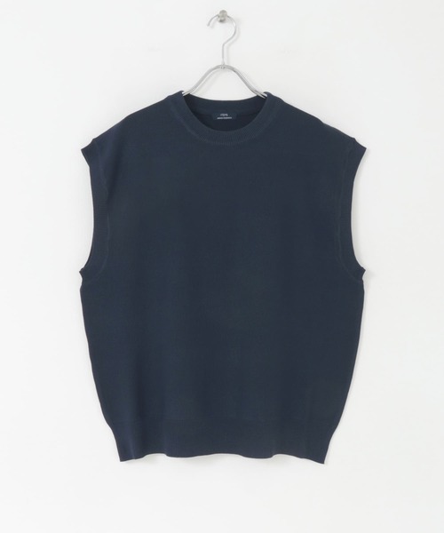 ITEMS URBANRESEARCH（アイテムズ アーバンリサーチ）の「マシンウォッシャブル リネンタッチニットベスト（ベスト・メンズ・ベージュ/ネイビー/ブラック・MEDIUM/LARGE）」の22枚目の写真