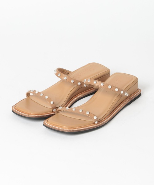 Mazell（マゼル）の「Mazell / パールローウェッジサンダル（サンダル・レディース・ブラック/ベージュ/ピンク/チェック・35/36/37/38/39）」の14枚目の写真