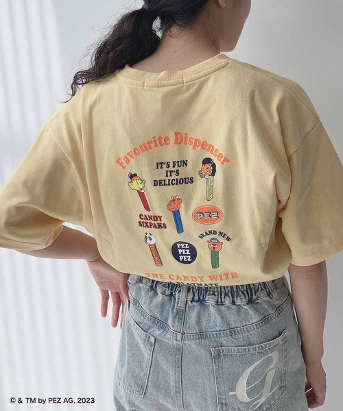 AS KNOW AS plus(アズノゥアズプラス)の「○アクリルキーホルダー付き PEZ Tシャツ【PEZ/ペッツ】(Tシャツ/カットソー・レディース・オフホワイト/ブルー/ピンク/スミクロ/イエロー系/ホワイト系/サックスブルー系/ブラック系/オートミール/ホワイト系1/ブラック系1/パープル系1/アイボリー系1/アイボリー系2/ブラック系2/ホワイト系2/オレンジ系2・FREE)」の15枚目の写真