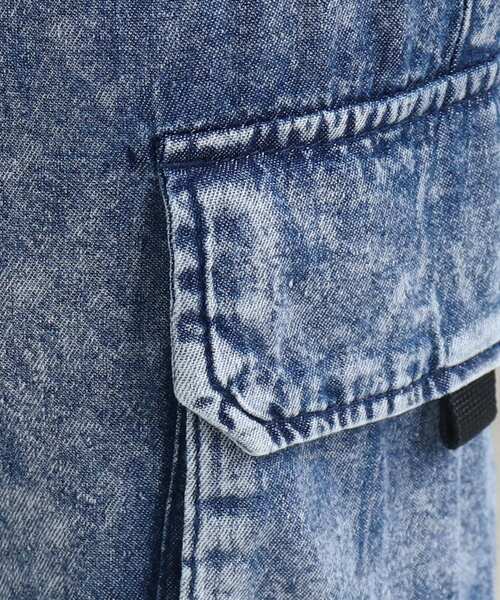 PINK-latte（ピンクラテ）の「◆【接触冷感/130cmサイズあり】ひんやり快適♪カーゴパンツ（その他パンツ・キッズ・ブルー系9/カーキ/ブラック・16/13/14/15 ）」の15枚目の写真