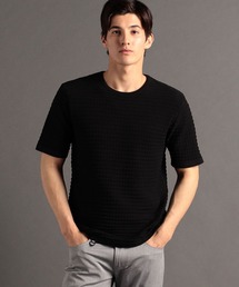 MONSIEUR NICOLE（ムッシュニコル）の「ジオメトリック サマーリンクスニットTシャツ（ニット/セーター）」