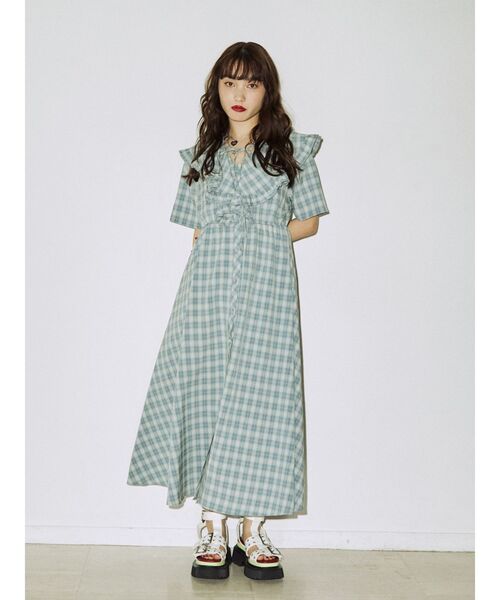 jouetie（ジュエティ）の「ラッフルカラーフリルワンピース