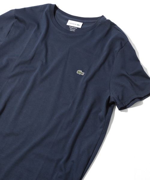 LACOSTE(ラコステ)の「【LACOSTE】TH6709 ワンポイントロゴTシャツ(Tシャツ/カットソー・レディース・ブラック/ホワイト/ネイビー/グレー・M/L/XL/S)」の4枚目の写真