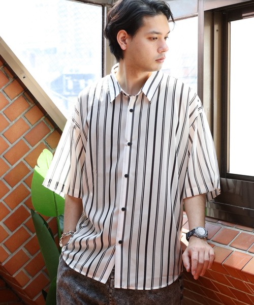 8(eight)(エイト)の「総柄シアーシャツ(シャツ/ブラウス・メンズ・ホワイト/アイボリー/ブラック系その他2/ブルー/ホワイト系その他/グレー/ブラック系その他/ブラック・LARGE/MEDIUM)」の3枚目の写真