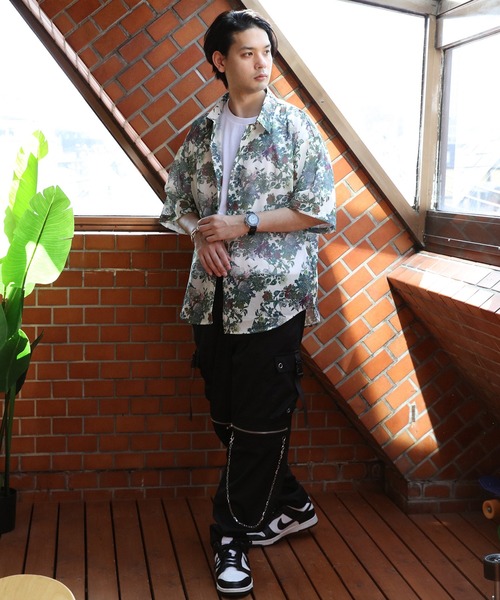 8(eight)(エイト)の「総柄シアーシャツ(シャツ/ブラウス・メンズ・ホワイト/アイボリー/ブラック系その他2/ブルー/ホワイト系その他/グレー/ブラック系その他/ブラック・LARGE/MEDIUM)」の11枚目の写真