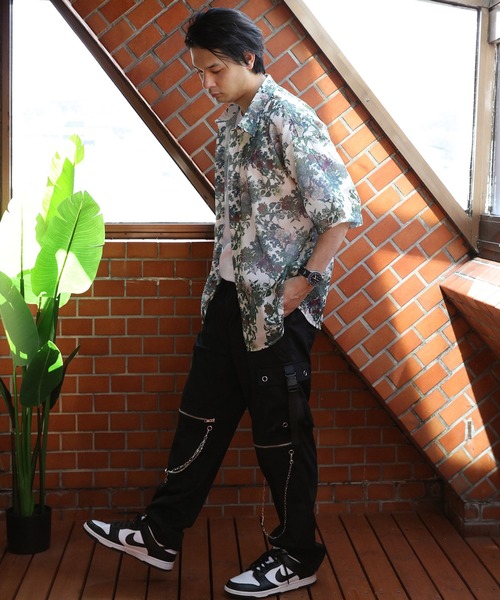 8(eight)(エイト)の「総柄シアーシャツ(シャツ/ブラウス・メンズ・ホワイト/アイボリー/ブラック系その他2/ブルー/ホワイト系その他/グレー/ブラック系その他/ブラック・LARGE/MEDIUM)」の13枚目の写真