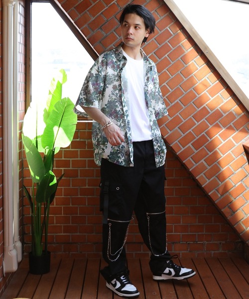 8(eight)(エイト)の「総柄シアーシャツ(シャツ/ブラウス・メンズ・ホワイト/アイボリー/ブラック系その他2/ブルー/ホワイト系その他/グレー/ブラック系その他/ブラック・LARGE/MEDIUM)」の14枚目の写真