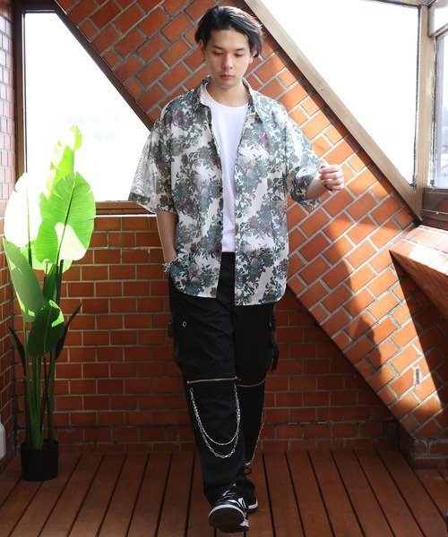 8(eight)(エイト)の「総柄シアーシャツ(シャツ/ブラウス・メンズ・ホワイト/アイボリー/ブラック系その他2/ブルー/ホワイト系その他/グレー/ブラック系その他/ブラック・LARGE/MEDIUM)」の16枚目の写真