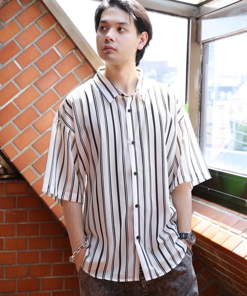 8(eight)(エイト)の「総柄シアーシャツ(シャツ/ブラウス・メンズ・ホワイト/アイボリー/ブラック系その他2/ブルー/ホワイト系その他/グレー/ブラック系その他/ブラック・LARGE/MEDIUM)」の18枚目の写真