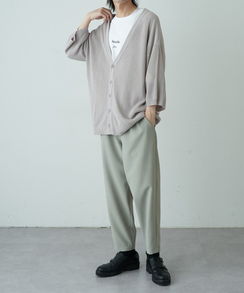 COLONY 2139（コロニートゥーワンスリーナイン）の「リネンタッチ半袖カーディガン（カーディガン/ボレロ・メンズ・ネイビー/ライトグレー/アイボリー/サックスブルー・MEDIUM/LARGE）」の18枚目の写真