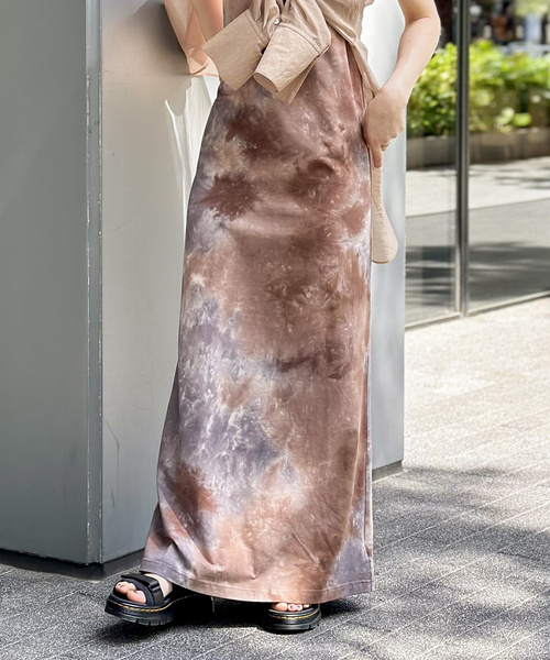 JOINT WORKS(ジョイントワークス)の「タイダイ2Way ホールマキシワンピース(ワンピース・レディース・ブラウン/ボルドー/カーキ・SMALL/MEDIUM)」の6枚目の写真