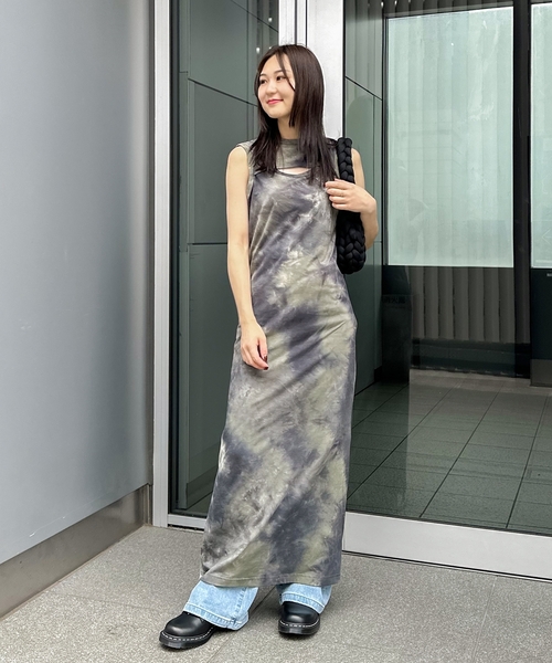 JOINT WORKS(ジョイントワークス)の「タイダイ2Way ホールマキシワンピース(ワンピース・レディース・ブラウン/ボルドー/カーキ・SMALL/MEDIUM)」の10枚目の写真