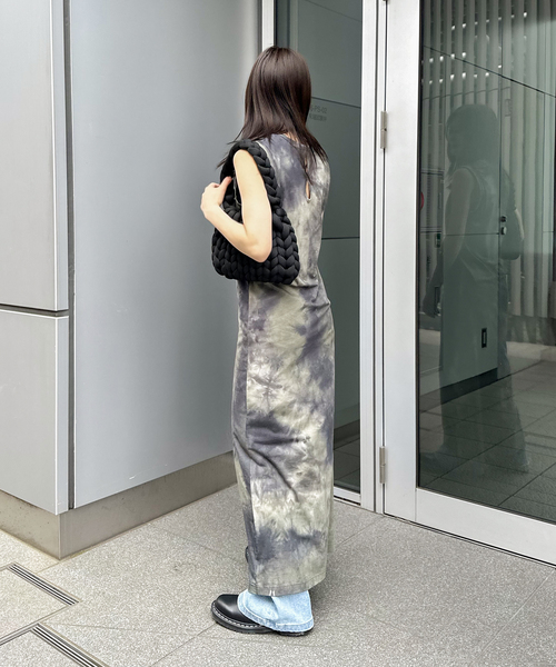 JOINT WORKS(ジョイントワークス)の「タイダイ2Way ホールマキシワンピース(ワンピース・レディース・ブラウン/ボルドー/カーキ・SMALL/MEDIUM)」の12枚目の写真