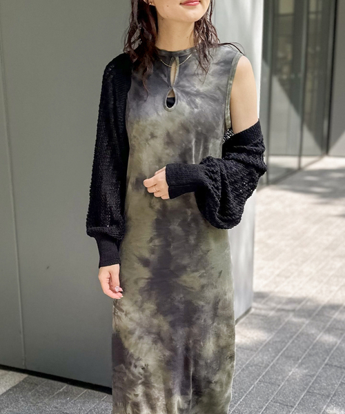 JOINT WORKS(ジョイントワークス)の「タイダイ2Way ホールマキシワンピース(ワンピース・レディース・ブラウン/ボルドー/カーキ・SMALL/MEDIUM)」の13枚目の写真