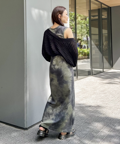 JOINT WORKS(ジョイントワークス)の「タイダイ2Way ホールマキシワンピース(ワンピース・レディース・ブラウン/ボルドー/カーキ・SMALL/MEDIUM)」の16枚目の写真