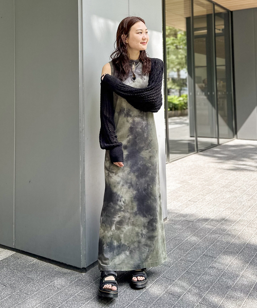 JOINT WORKS(ジョイントワークス)の「タイダイ2Way ホールマキシワンピース(ワンピース・レディース・ブラウン/ボルドー/カーキ・SMALL/MEDIUM)」の17枚目の写真