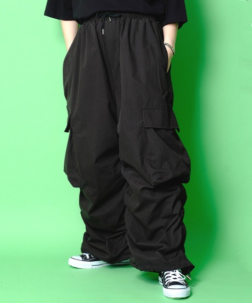 a.p.o.v.(エーピーオービー)の「a.p.o.v. シャーリングカーゴパンツ(カーゴパンツ・メンズ・ブラック・ONE SIZE)」の1枚目の写真