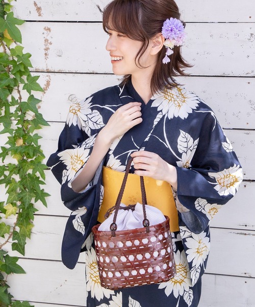 Honeys(ハニーズ)の「浴衣(浴衣・レディース・ホワイト系その他/ネイビー系1/ネイビー系/ネイビー系2/ホワイト系その他2/グレー系その他・F)」の5枚目の写真