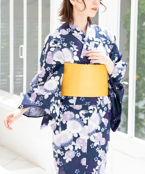 Honeys(ハニーズ)の「浴衣(浴衣・レディース・ホワイト系その他/ネイビー系1/ネイビー系/ネイビー系2/ホワイト系その他2/グレー系その他・F)」の6枚目の写真