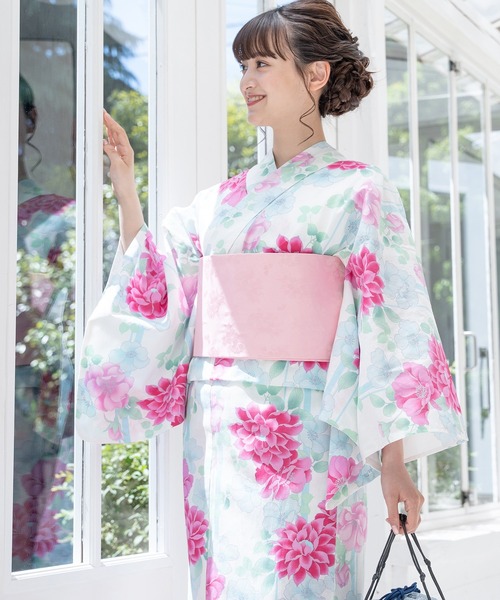 Honeys(ハニーズ)の「浴衣(浴衣・レディース・ホワイト系その他/ネイビー系1/ネイビー系/ネイビー系2/ホワイト系その他2/グレー系その他・F)」の3枚目の写真