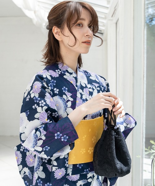 Honeys(ハニーズ)の「浴衣(浴衣・レディース・ホワイト系その他/ネイビー系1/ネイビー系/ネイビー系2/ホワイト系その他2/グレー系その他・F)」の8枚目の写真