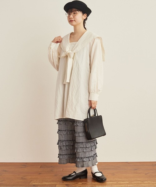 fig London Sebastian ブラウス　ホワイト fig London（フィグロンドン）の「Sebastian BL（シャツ/ブラウス