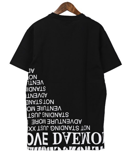LUXSTYLE(ラグスタイル)の「箔プリントロゴ半袖Tシャツ(Tシャツ/カットソー・メンズ・ホワイト/ブラック・XL/M/L)」の3枚目の写真