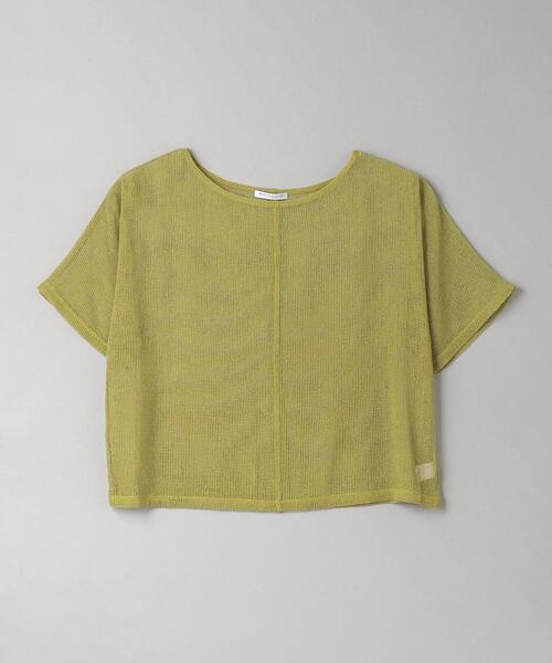 BEAUTY&YOUTH UNITED ARROWS（ビューティーアンドユースユナイテッドアローズ）の「ポリエステルメッシュ ボートネック プルオーバー（Tシャツ/カットソー・レディース・オフホワイト/ブラック/マスタード・FREE）」の18枚目の写真