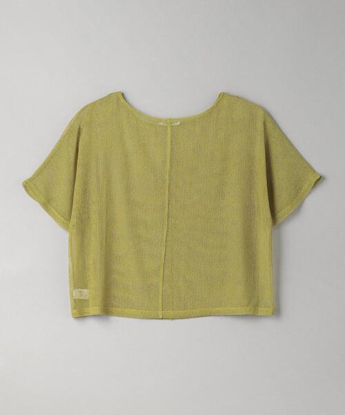 BEAUTY&YOUTH UNITED ARROWS（ビューティーアンドユースユナイテッドアローズ）の「ポリエステルメッシュ ボートネック プルオーバー（Tシャツ/カットソー・レディース・オフホワイト/ブラック/マスタード・FREE）」の17枚目の写真