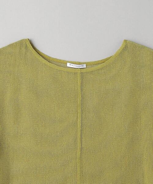BEAUTY&YOUTH UNITED ARROWS（ビューティーアンドユースユナイテッドアローズ）の「ポリエステルメッシュ ボートネック プルオーバー（Tシャツ/カットソー・レディース・オフホワイト/ブラック/マスタード・FREE）」の16枚目の写真