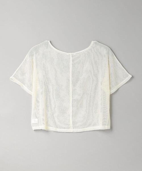 BEAUTY&YOUTH UNITED ARROWS（ビューティーアンドユースユナイテッドアローズ）の「ポリエステルメッシュ ボートネック プルオーバー（Tシャツ/カットソー・レディース・オフホワイト/ブラック/マスタード・FREE）」の12枚目の写真