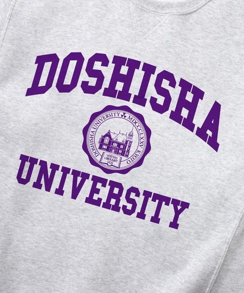 Russell Athletic（ラッセルアスレティック）の「【DOSHISHA UNIVERSITY】カレッジロゴスウェット A（スウェット・メンズ・グレー/パープル・XL/S/M/L）」の3枚目の写真