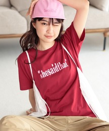 niko and... | 【she said that (シー セッド ザット)】コラボロゴプリントTシャツ(Tシャツ/カットソー)