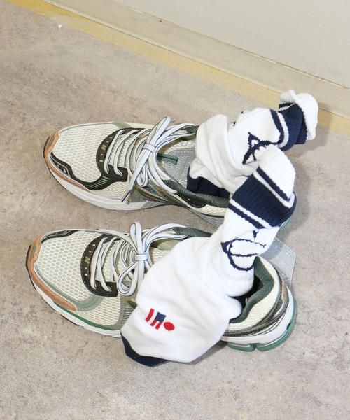 CHARI&CO（チャリアンドコー）の「【CHARI&CO SAFE RIDE for BAYFLOW】ロゴラインソックス（ソックス/靴下・メンズ・ブラック/ネイビー/レッド・FREE）」の14枚目の写真