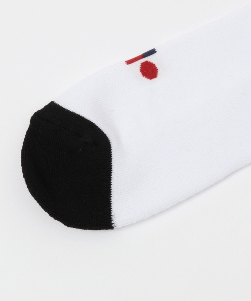 CHARI&CO（チャリアンドコー）の「【CHARI&CO SAFE RIDE for BAYFLOW】ロゴラインソックス（ソックス/靴下・メンズ・ブラック/ネイビー/レッド・FREE）」の5枚目の写真