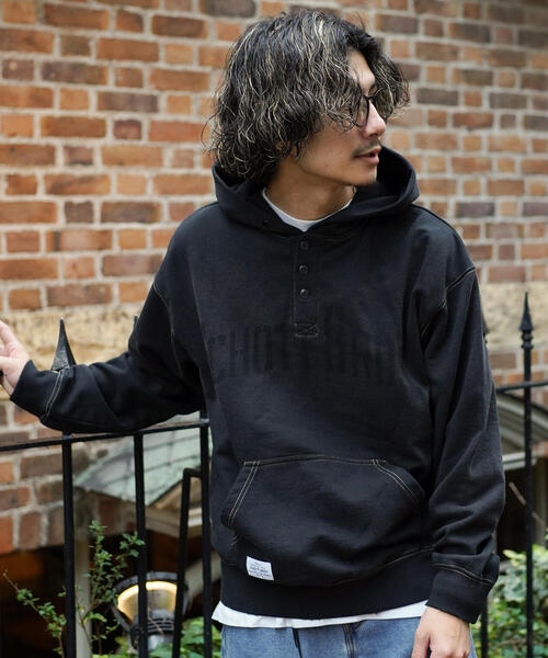 schott（ショット）の「【WEB LIMITED】Schott/ショット/HENRY NECK PARKA "SCHOTT BROS."/ヘンリーネック パーカー "ショット ブロス"（パーカー・メンズ・ブラック/ベージュ/レッド・M/L/2XL/XL）」の20枚目の写真